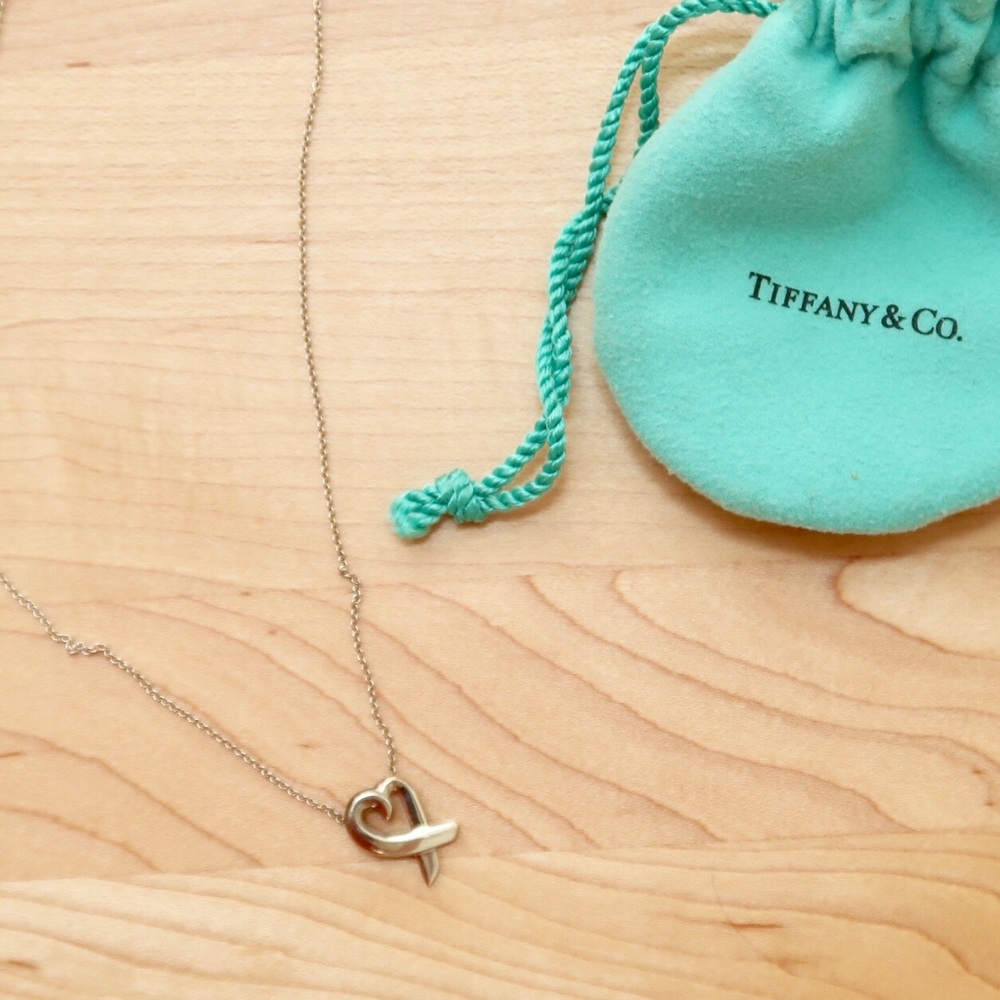 Tiffany & Co Paloma loving heart pendant necklace